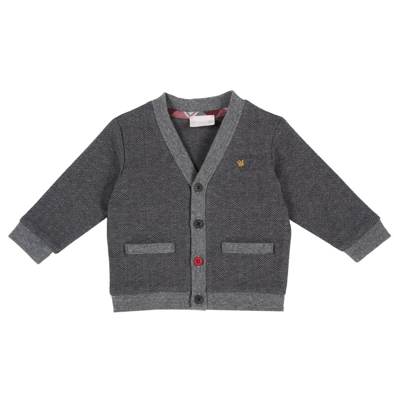 CARDIGAN - MEDIUM GREY