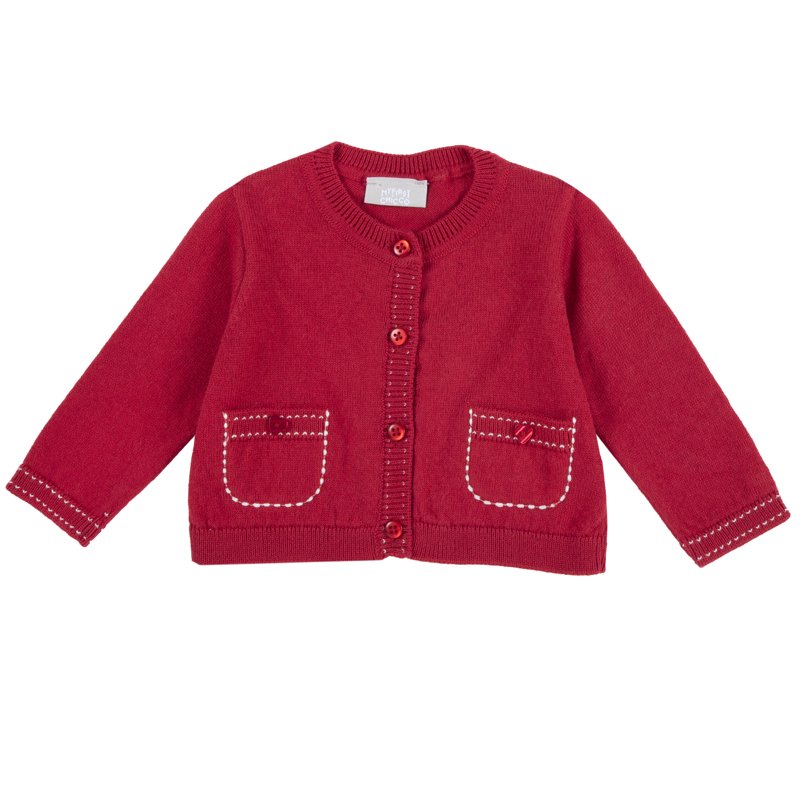 CARDIGAN - MEDIUM RED