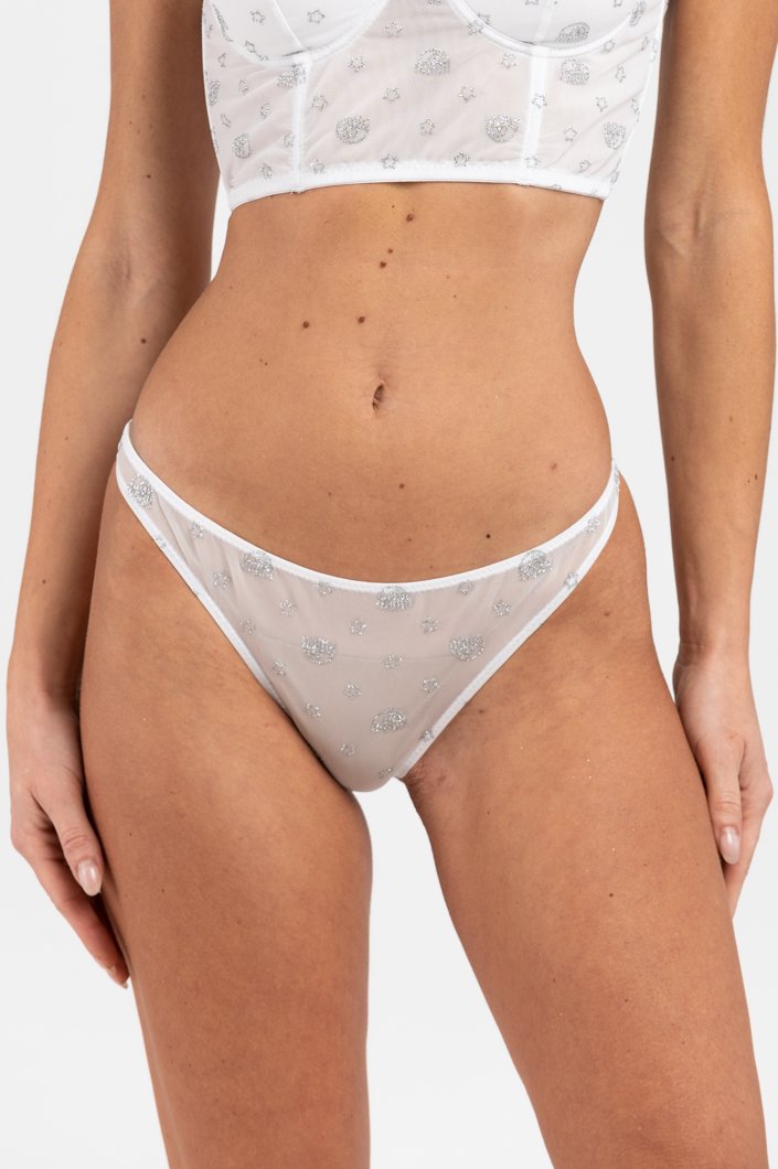 THONGS - SILVER FANTASY