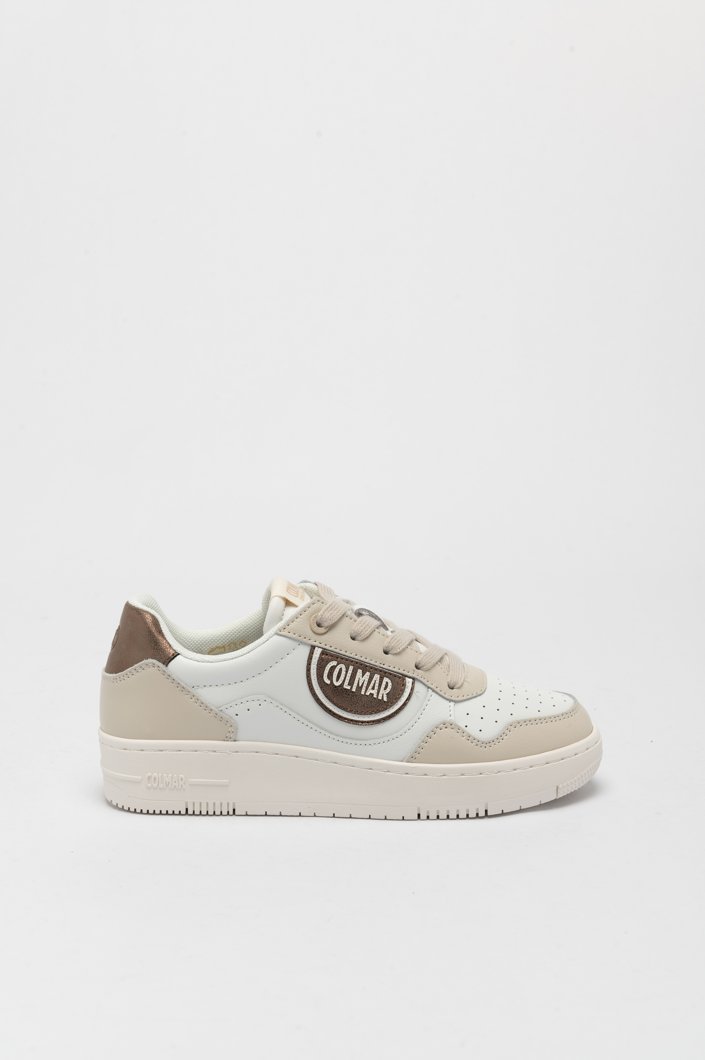 SNEAKERS - WHITE-BRONZE