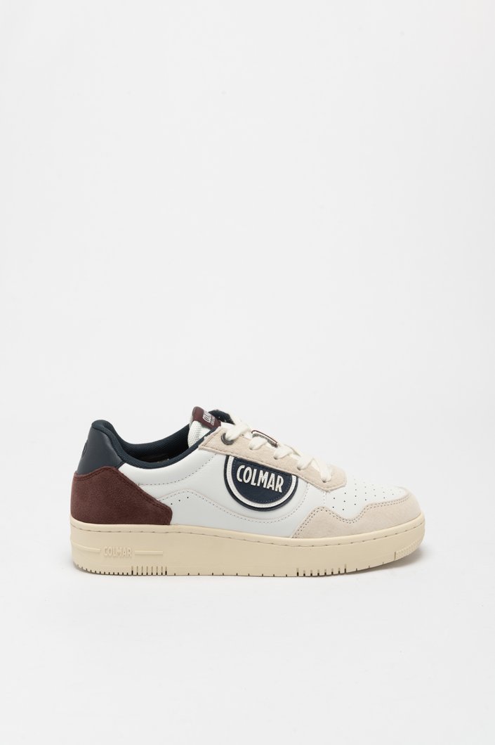 SNEAKERS - WHITE-NAVY-BURGUNDY