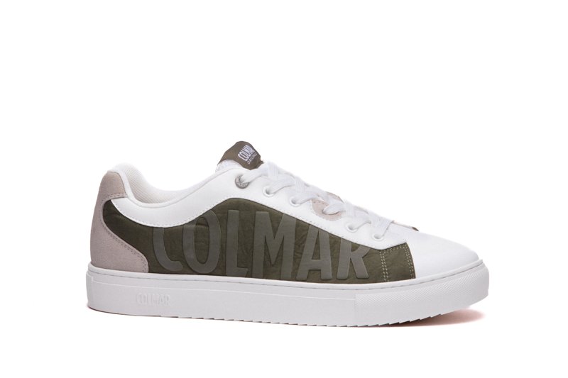 SNEAKERS - WHITE/MILITARY GREEN