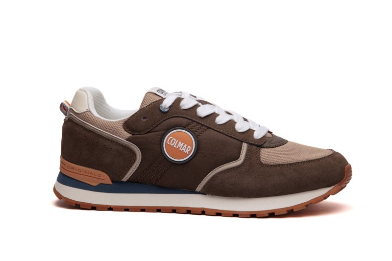 SNEAKERS - MILITARY GREEN-BEIGE-ORANGE