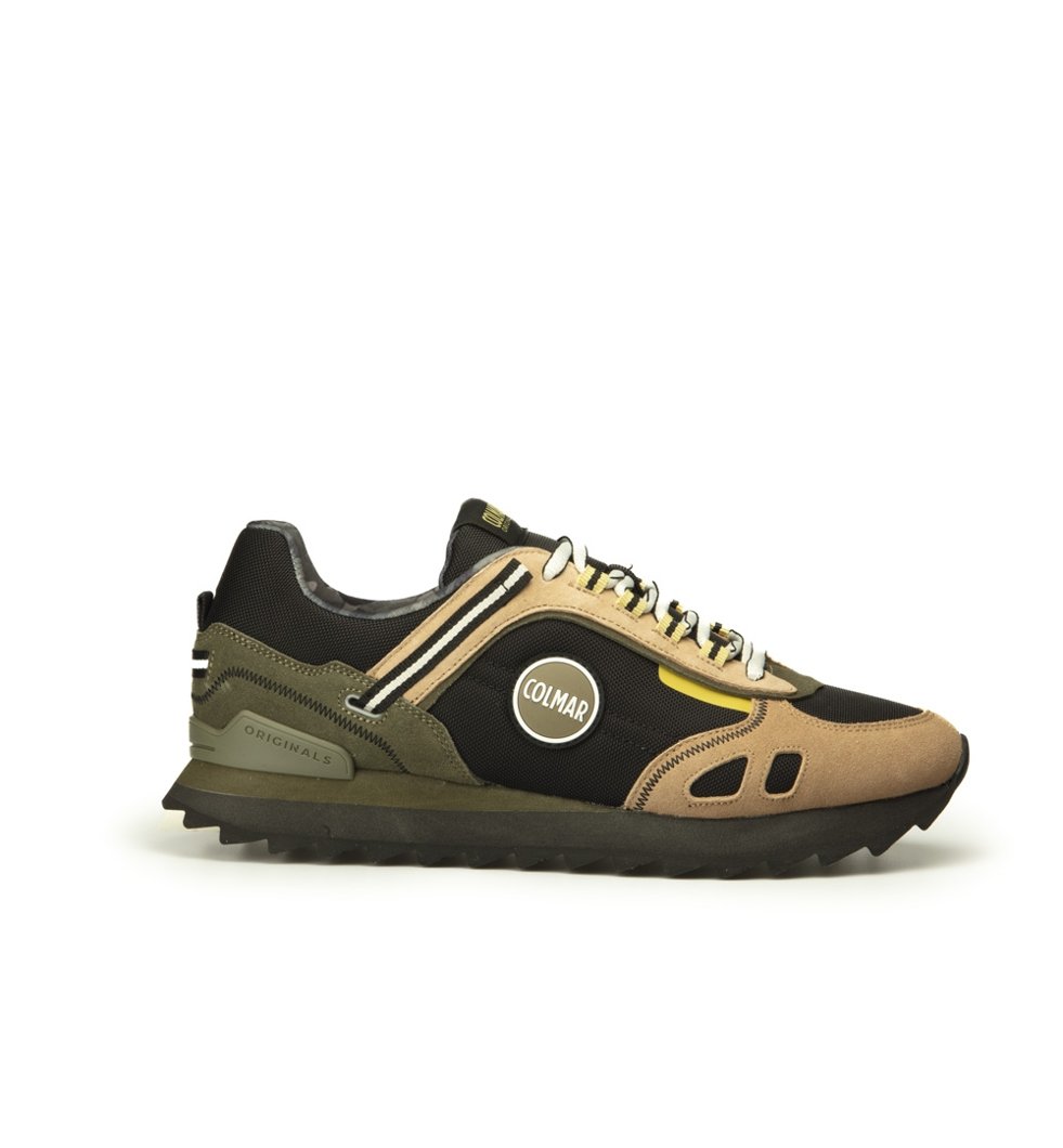SNEAKERS - BLACK-BROWN-MILITARY GREEN