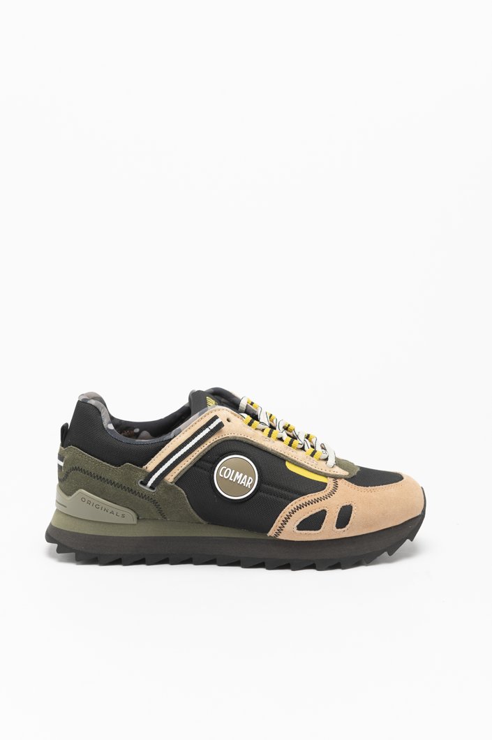 SNEAKERS - BLACK-BROWN-MILITARY GREEN