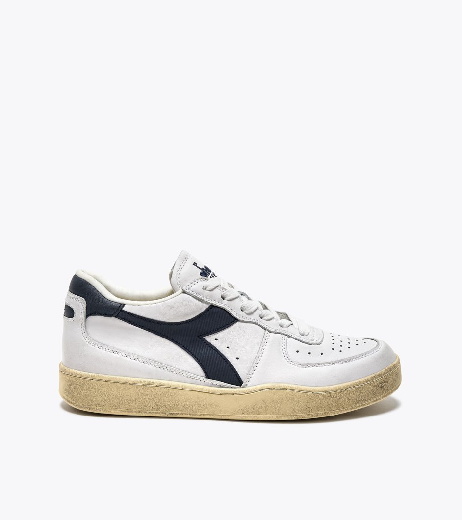 SNEAKERS - WHITE/BLUE DENIM