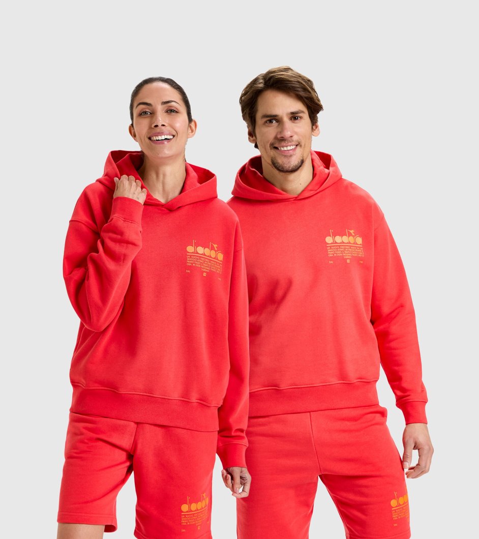 SWEATSHIRT - POPPY RED