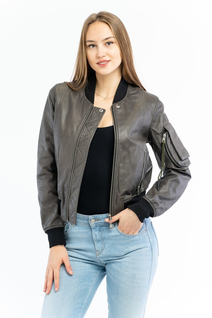 LEATHER JACKET - BLACK BLACK BLACK