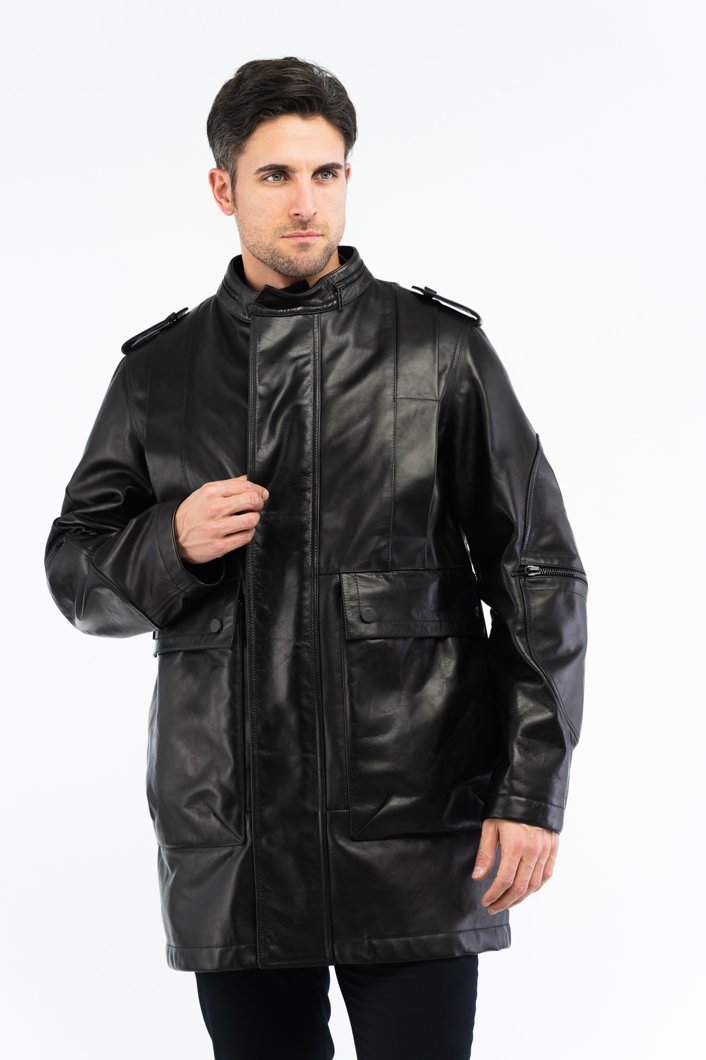 LEATHER JACKET - BLACK