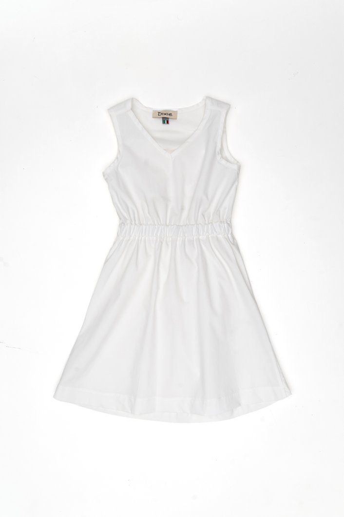 DRESS - WHITE WOOL