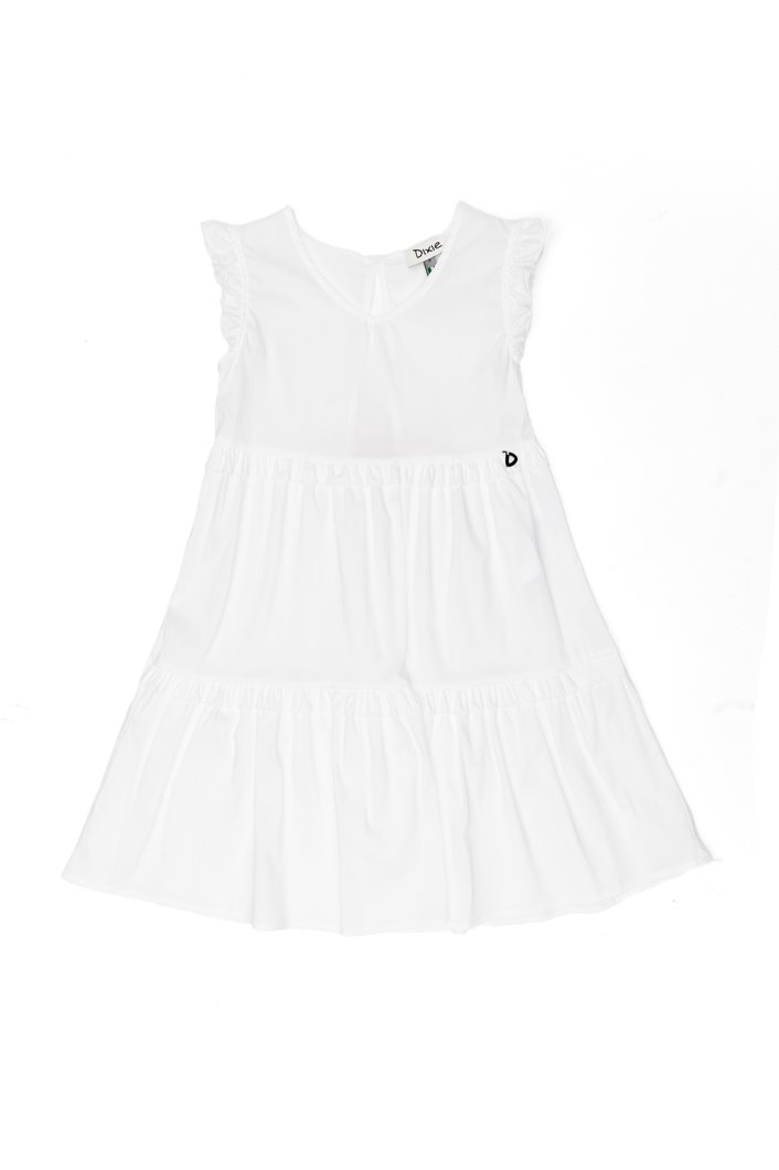 DRESS - WHITE WOOL