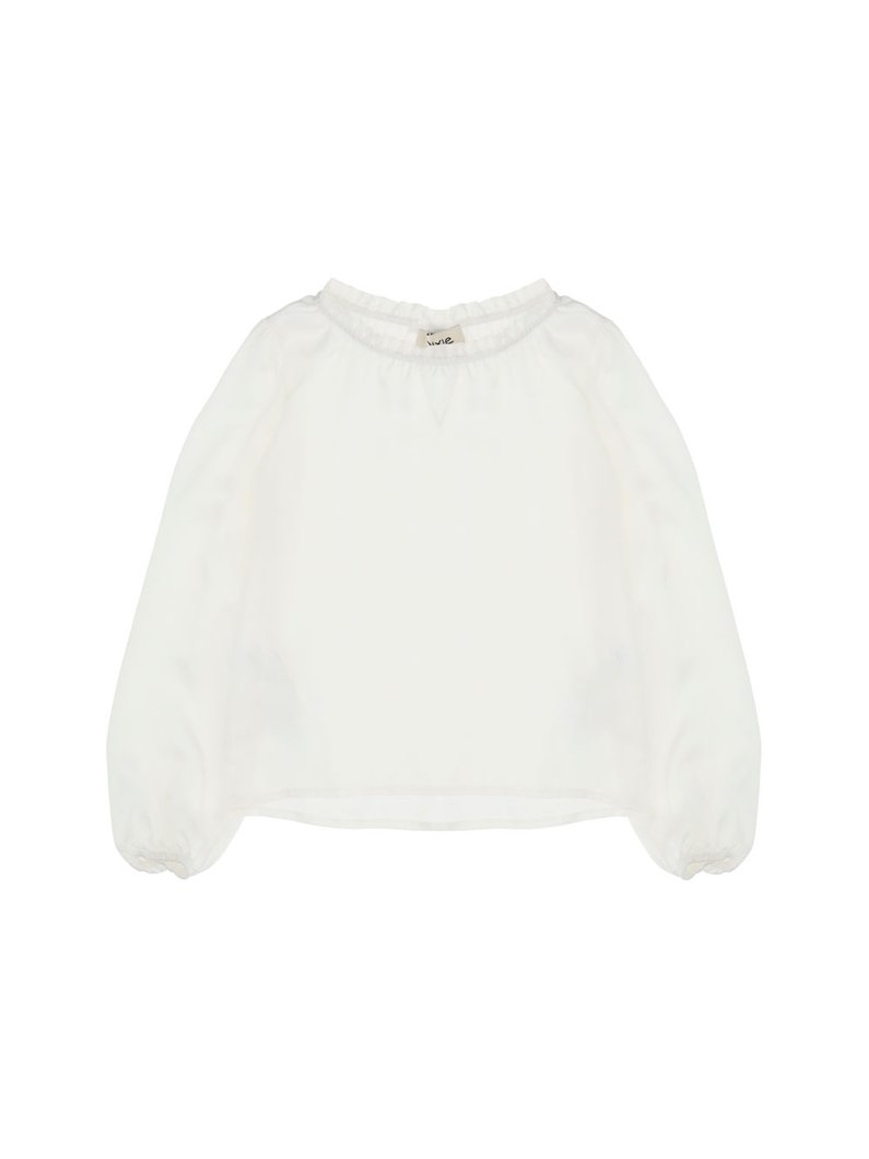 BLOUSE - WHITE WOOL