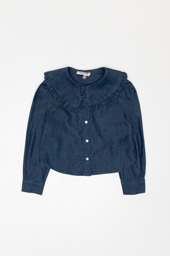 BLOUSE - DENIM BLU