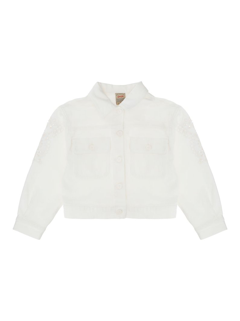 BLOUSON - WHITE WOOL