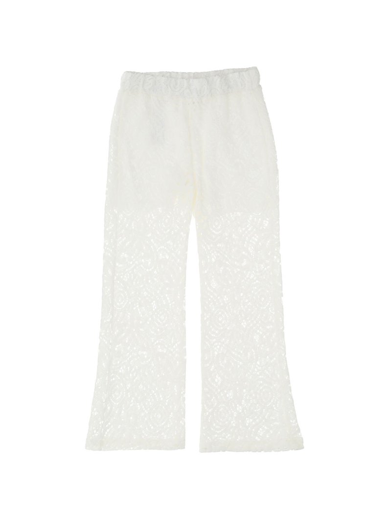 PANTS - WHITE WOOL