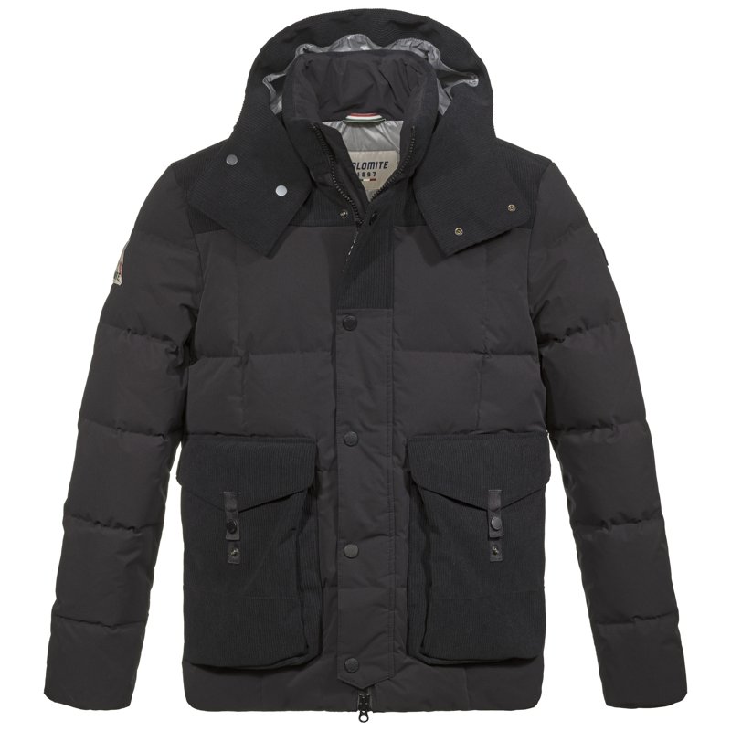 BLOUSON - BLACK/VALE GREY