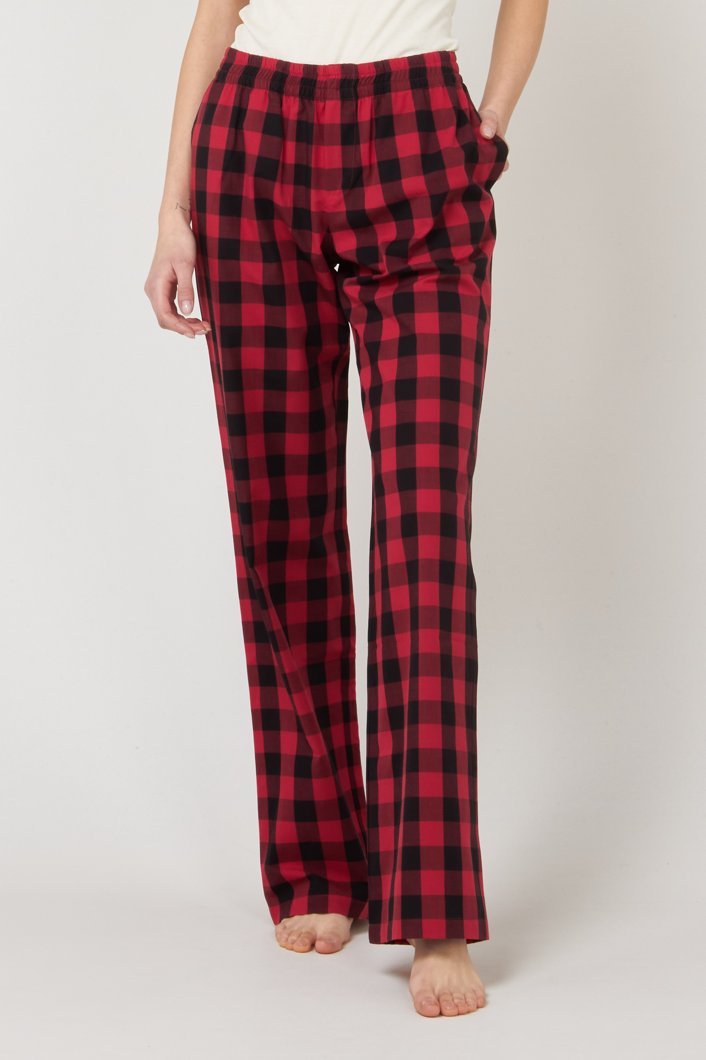 PIJAMA PANTS - RED/BLACK