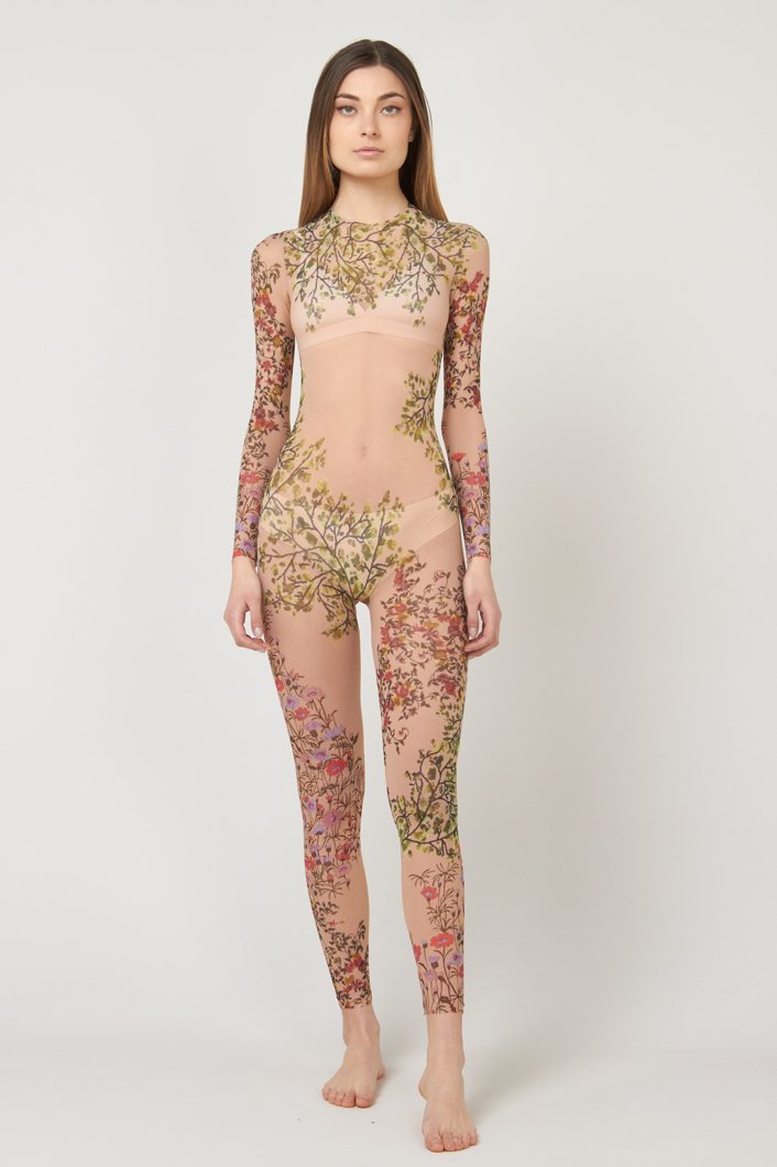 JUMPSUIT - NUDE/GREEN