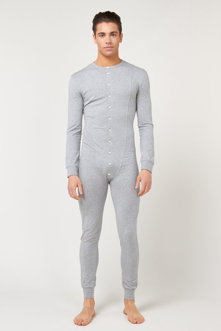 JUMPSUIT - GRAY MELANGE