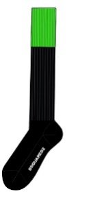 SOCKS - BLACK/ORANGE