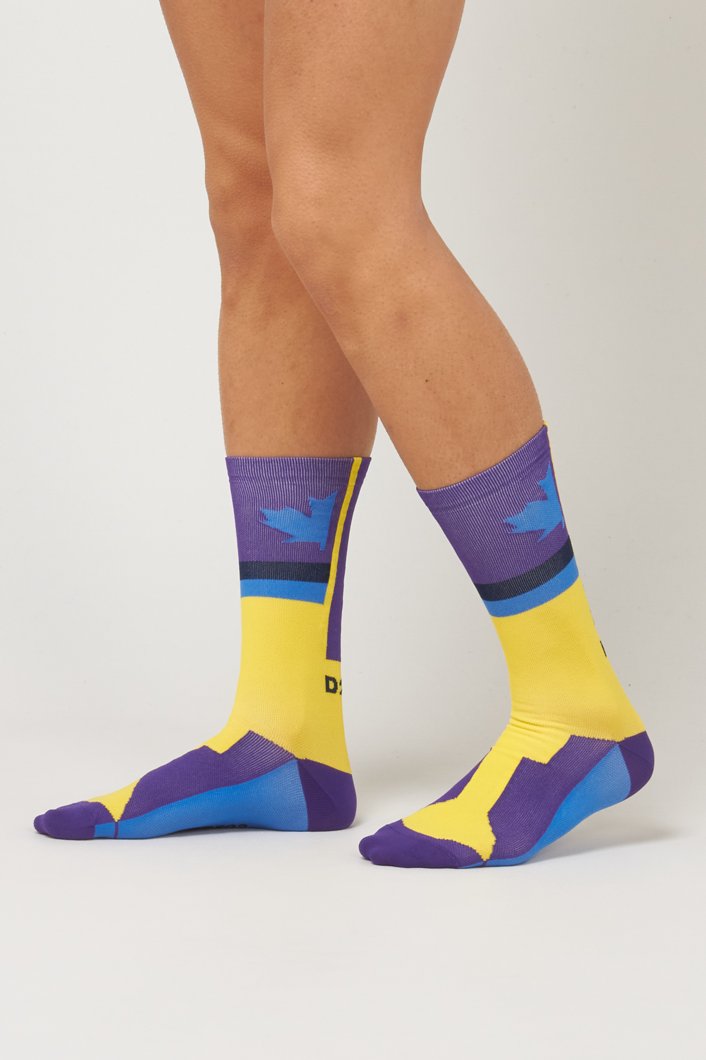 SOCKS - YELLOW/PURPLE