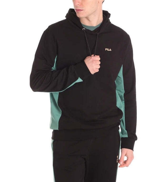 SWEATSHIRT - BLACK/BERYL GREEN