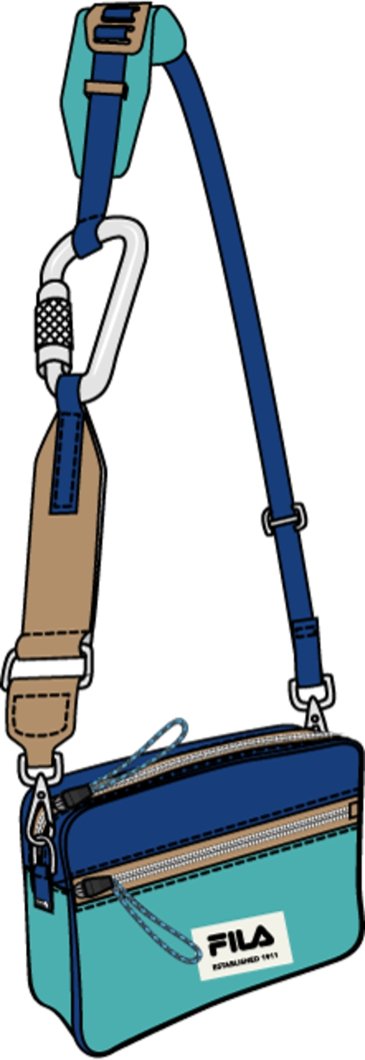 CROSSBODY BAG - BLUE TURQUOISE/SURF THE WEB/ICED COFFEE