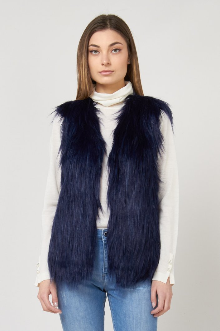 FUR VEST - NAUTICAL