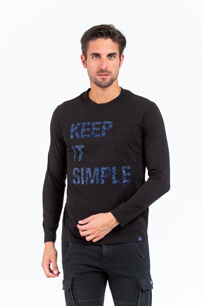 T-SHIRT LONG SLEEVE - BLACK