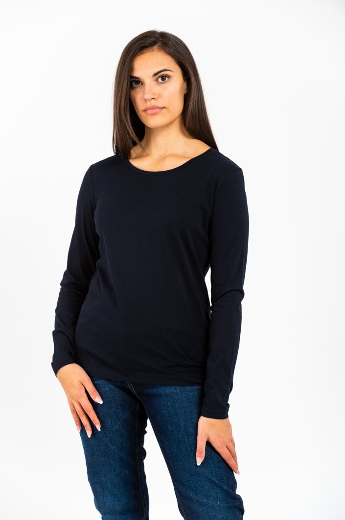 T-SHIRT LONG SLEEVE - NAVY BLUE