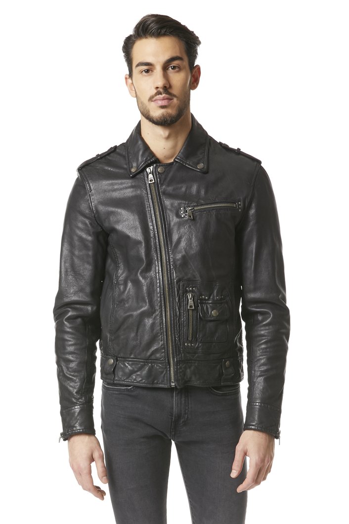 LEATHER JACKET - BLACK