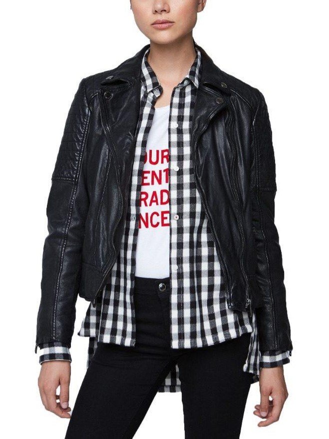 LEATHER JACKET - BLACK