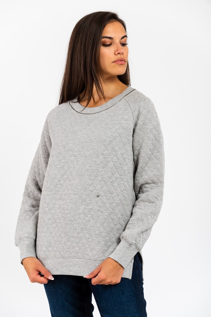 SWEATSHIRT - GREY MELANGE