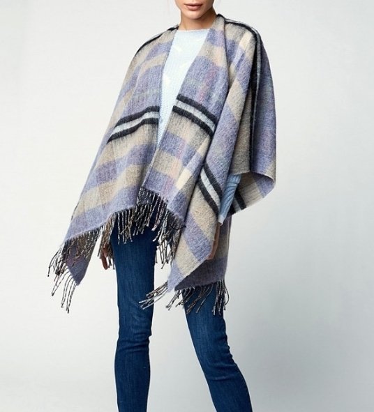 PONCHO - BROWN