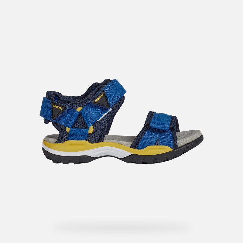 SANDALS - ROYAL/YELLOW