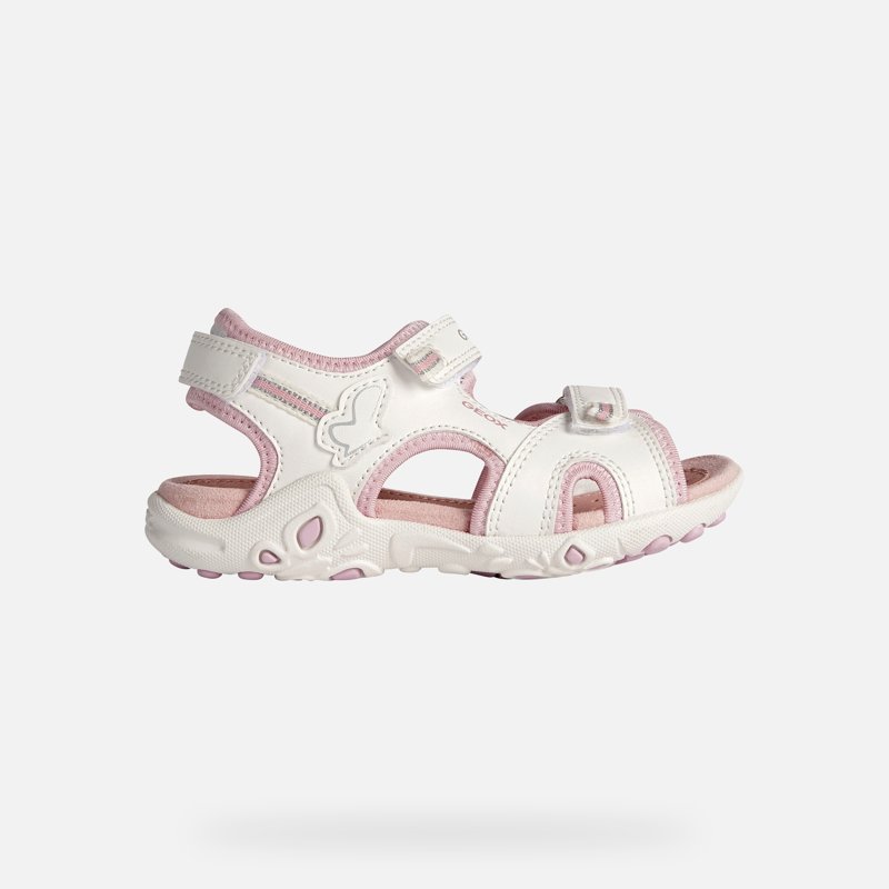 SANDALS - WHITE/PINK