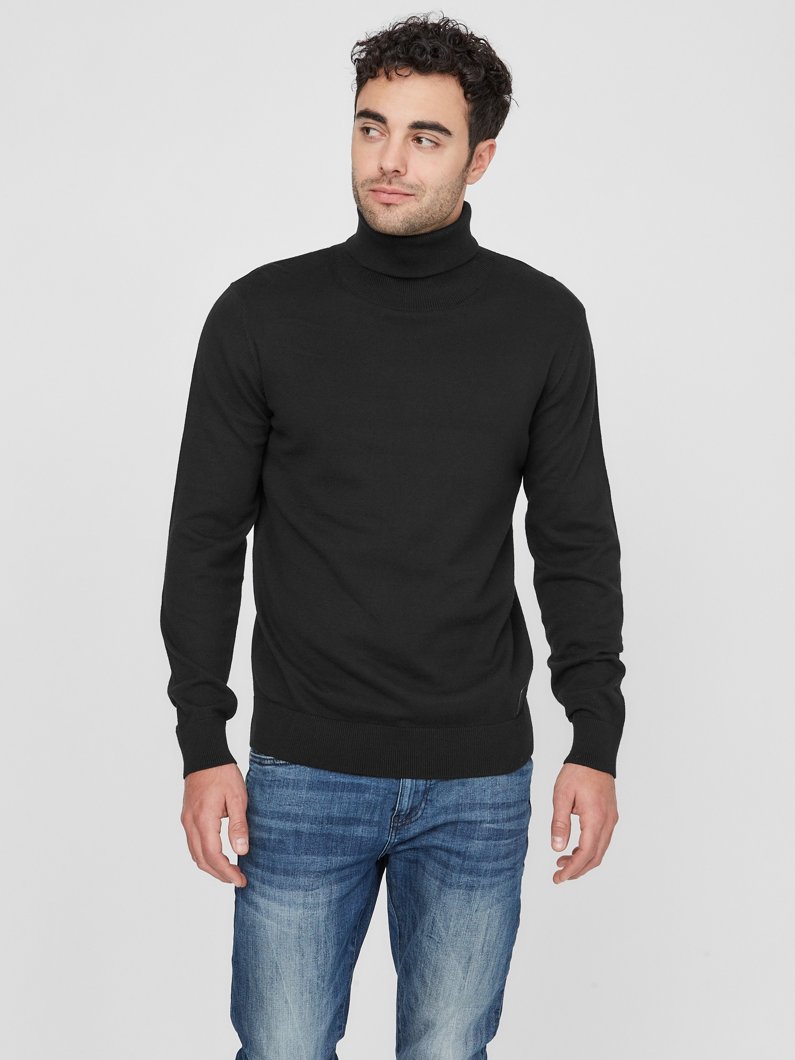 TURTLENECK - JET BLACK A996