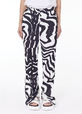 PANTS - LIGHT BLUE/GREEN BACKGROUND MULTICOL