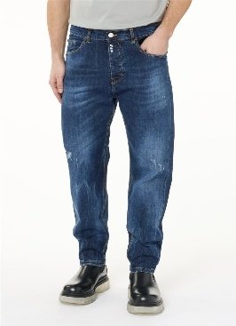 PANTS - DEGRADABLE BLUE