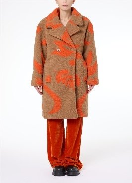 COAT - BLACK-BROWN BACKGROUND MULTICOL