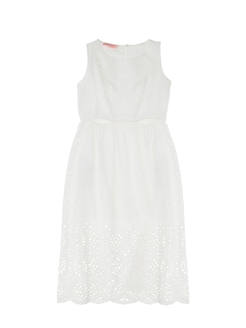 DRESS - WHITE WOOL