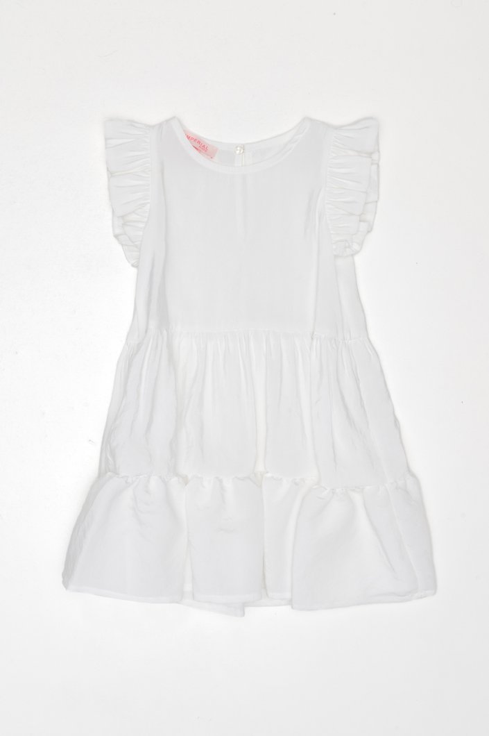DRESS - WHITE WOOL