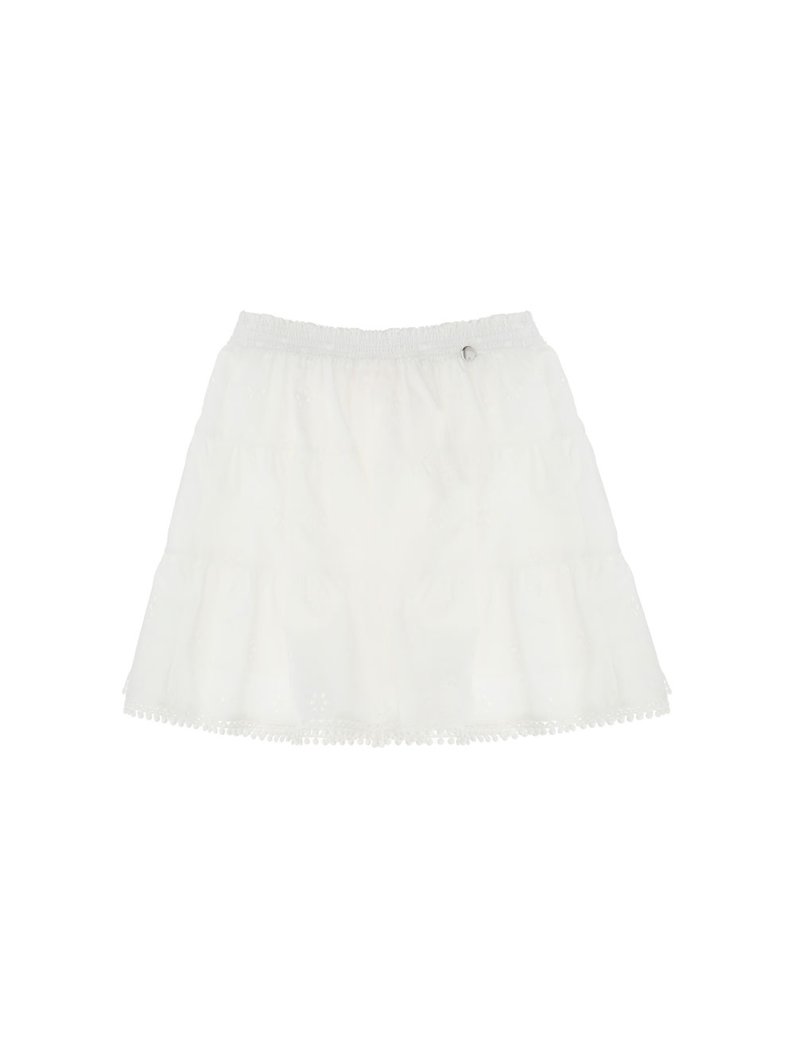 SKIRT - WHITE WOOL