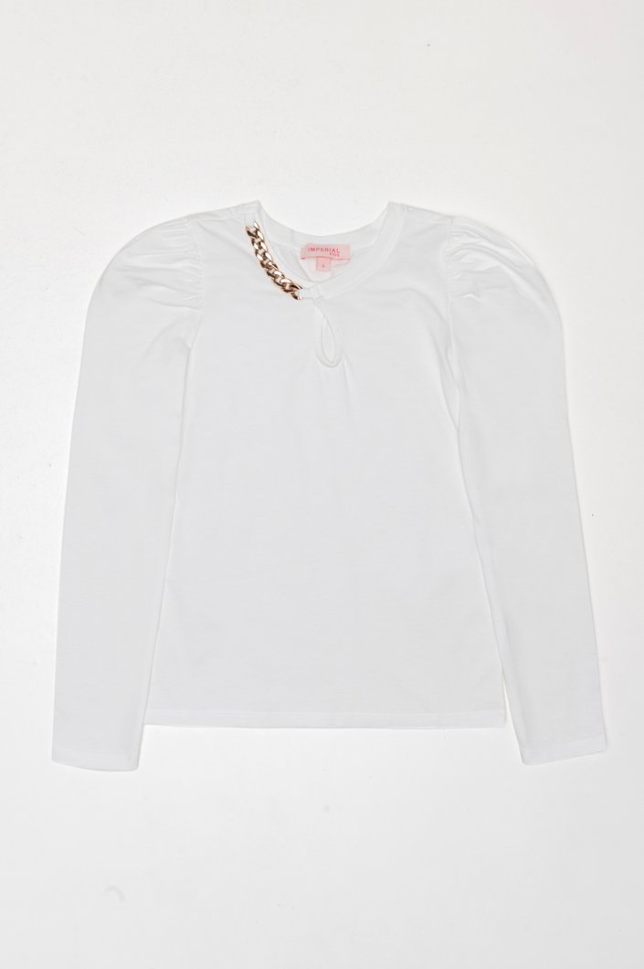 T-SHIRT LONG SLEEVE - BIANCO LANA
