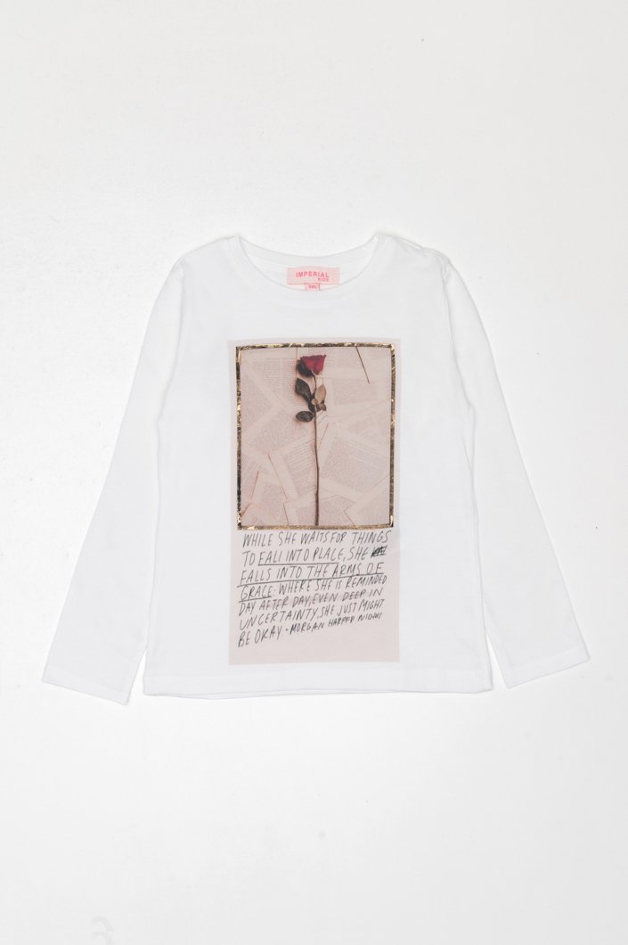 T-SHIRT LONG SLEEVE - WHITE WOOL