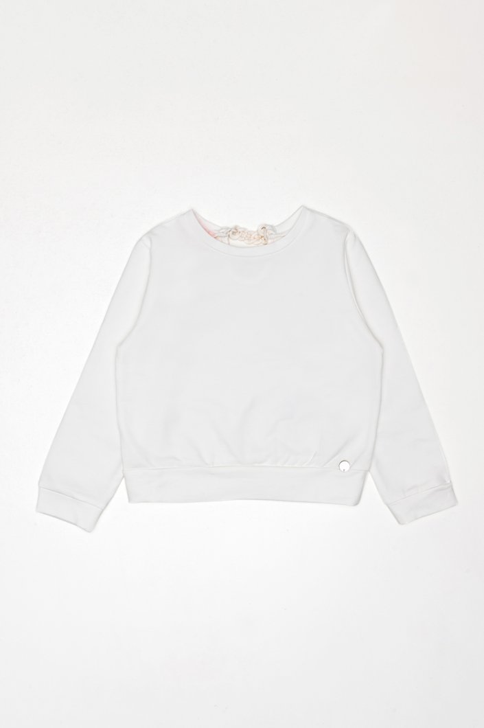 SWEATSHIRT - WHITE WOOL