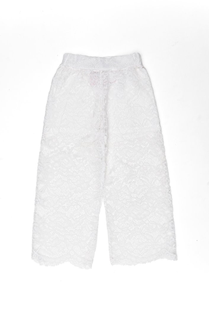 PANTS - WHITE WOOL