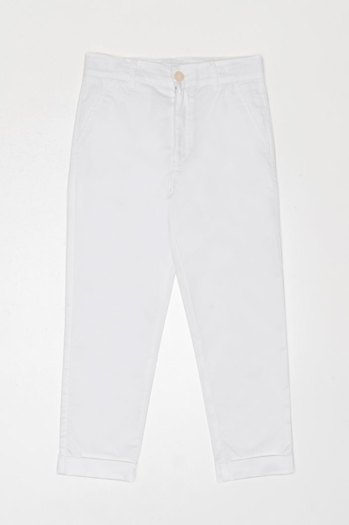 PANTS - WHITE WOOL