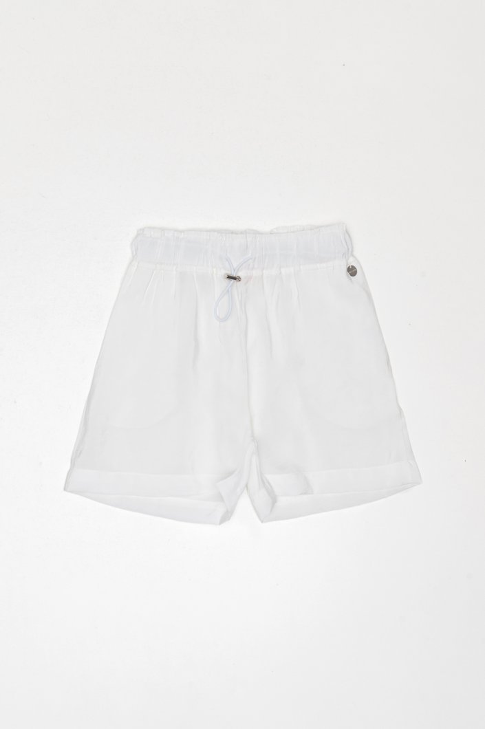 SHORTS - WHITE WOOL