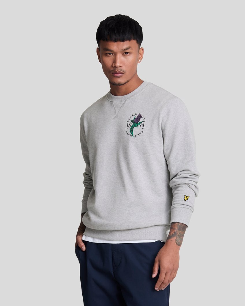 SWEATSHIRT - LIGHT GREY MARL